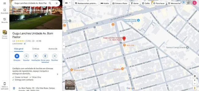 Gugu Lanches Arara Dicas