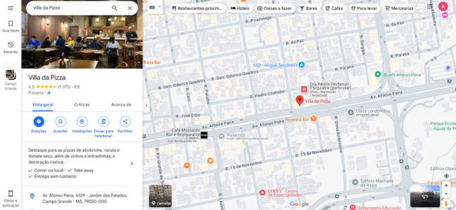 Villa da Pizza Arara Dicas GoogleMaps